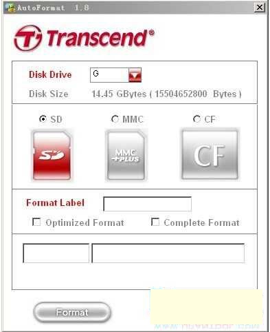 SD\\MMC\\CF\\TF手机内存卡修复工具AutoFormat V1.8