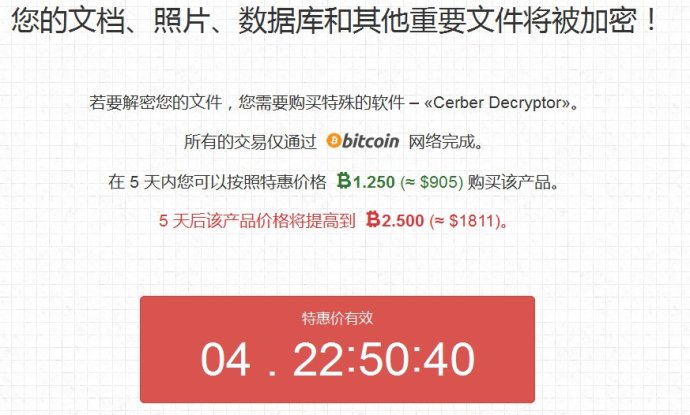 关于CERBER勒索病毒解密恢复，你需要知道的一些事。