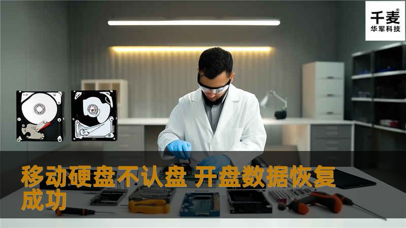移动硬盘不认盘 开盘数据恢复成功