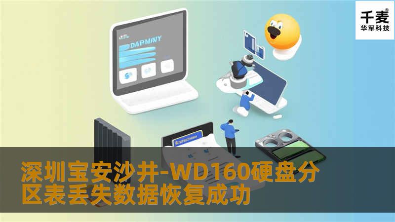 深圳宝安沙井-WD160硬盘分区表丢失数据恢复成功