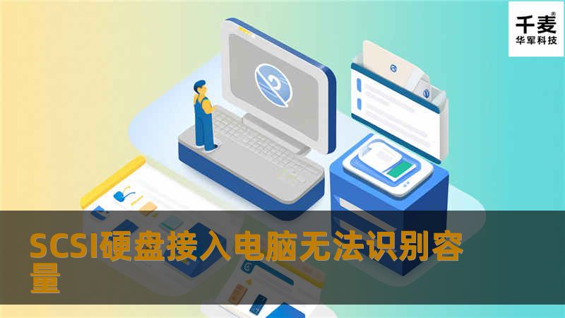 SCSI硬盘接入电脑无法识别容量