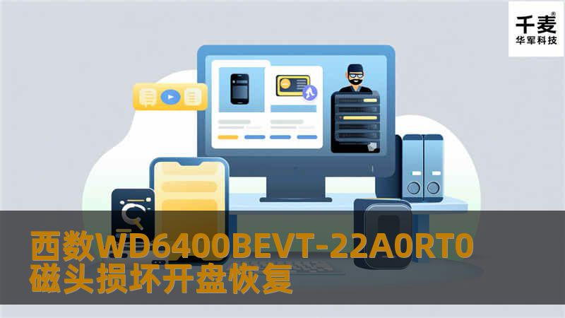 西数WD6400BEVT-22A0RT0磁头损坏开盘恢复