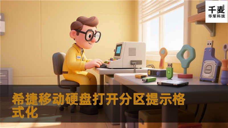 希捷移动硬盘打开分区提示格式化