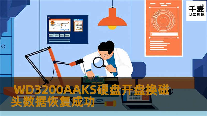  WD3200AAKS硬盘开盘换磁头数据恢复成功