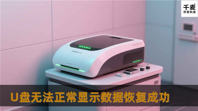 U盘无法正常显示数据恢复成功