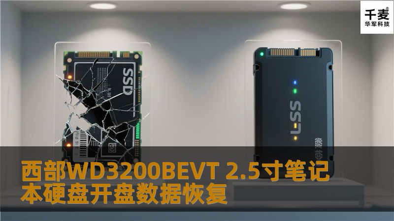 西部WD3200BEVT 2.5寸笔记本硬盘开盘数据恢复