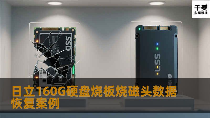 日立160G硬盘烧板烧磁头数据恢复案例