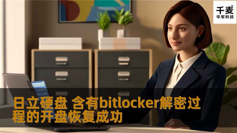 日立硬盘 含有bitlocker解密过程的开盘恢复成功