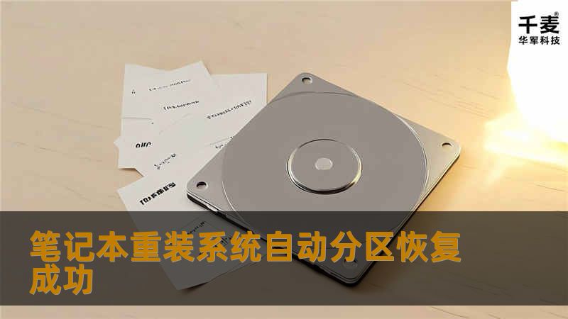 笔记本重装系统自动分区恢复成功