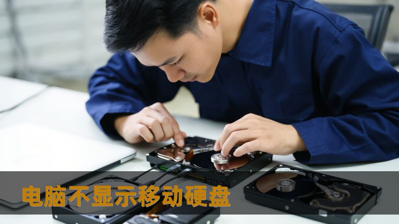 电脑不显示移动硬盘