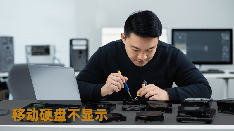 移动硬盘不显示