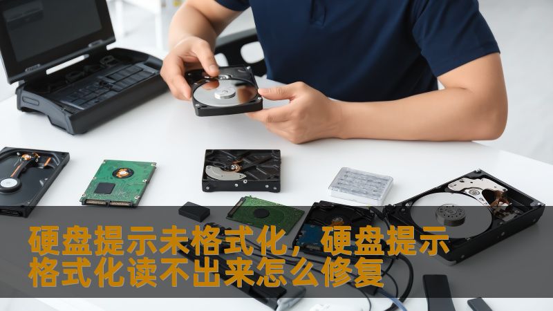 硬盘提示未格式化，硬盘提示格式化读不出来怎么修复