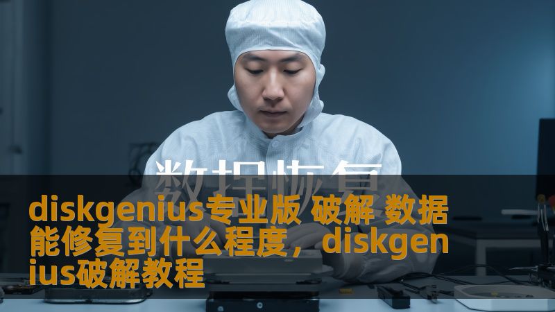 diskgenius专业版 破解 数据能修复到什么程度，diskgenius破解教程