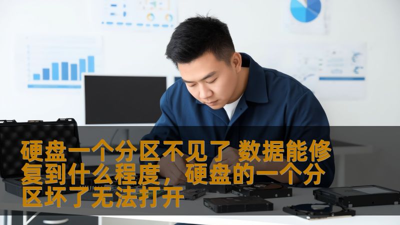 硬盘一个分区不见了 数据能修复到什么程度，硬盘的一个分区坏了无法打开