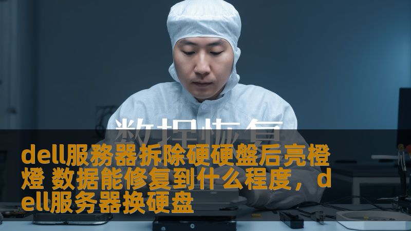 dell服務器拆除硬硬盤后亮橙燈 数据能修复到什么程度，dell服务器换硬盘