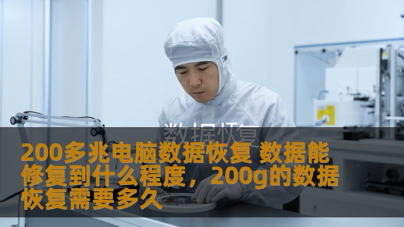 200多兆电脑数据恢复 数据能修复到什么程度,200g的数据恢复需要多久 200多兆电脑数据恢复 数据能修复到什么程度,200g的数据恢复需要多久