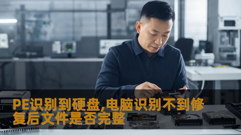 PE识别到硬盘,电脑识别不到修复后文件是否完整 PE识别到硬盘,电脑识别不到修复后文件是否完整