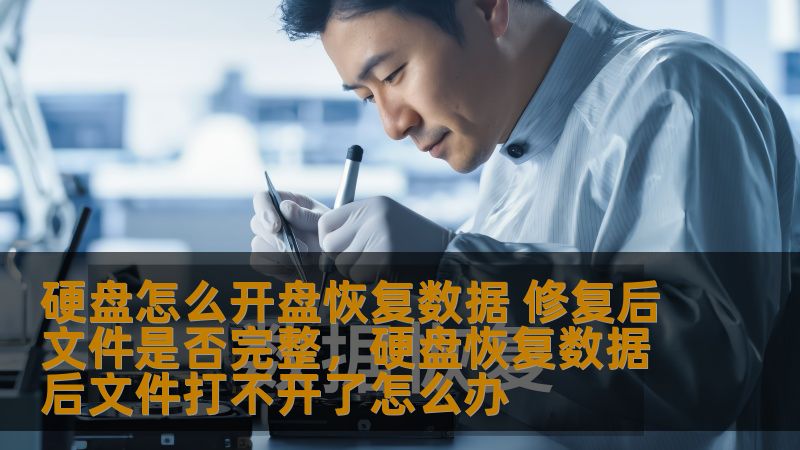 硬盘怎么开盘恢复数据 修复后文件是否完整，硬盘恢复数据后文件打不开了怎么办