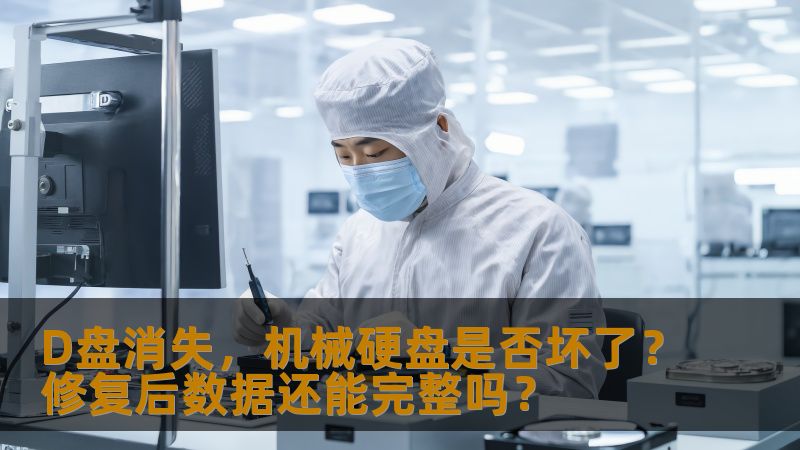 D盘消失，机械硬盘是否坏了？修复后数据还能完整吗？