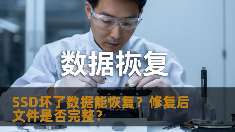 SSD坏了数据能恢复？修复后文件是否完整？