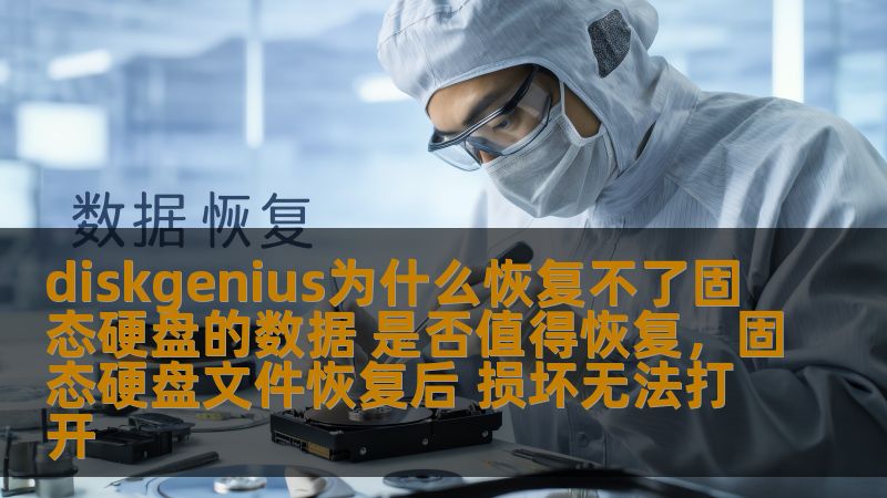diskgenius为什么恢复不了固态硬盘的数据 是否值得恢复，固态硬盘文件恢复后 损坏无法打开