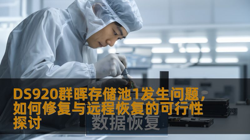 DS920群晖存储池1发生问题，如何修复与远程恢复的可行性探讨