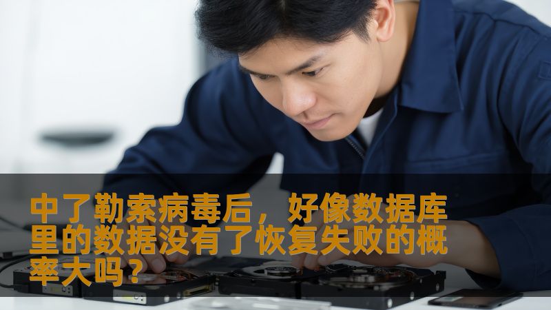 中了勒索病毒后,好像数据库里的数据没有了恢复失败的概率大吗? 中了勒索病毒后,好像数据库里的数据没有了恢复失败的概率大吗?