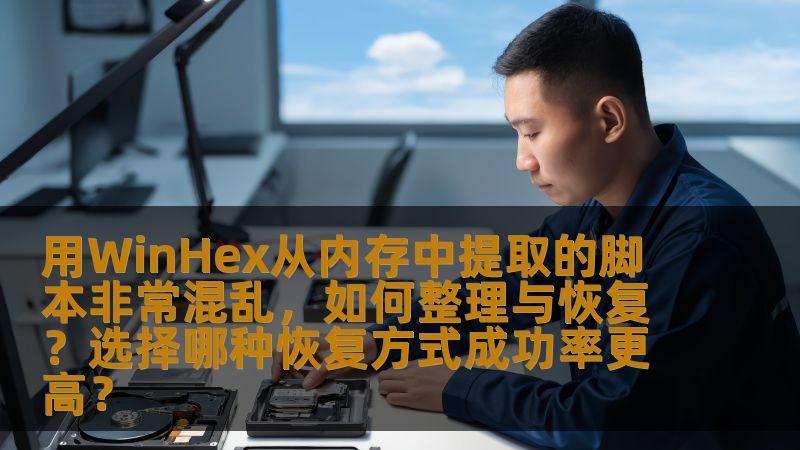 用WinHex从内存中提取的脚本非常混乱，如何整理与恢复？选择哪种恢复方式成功率更高？