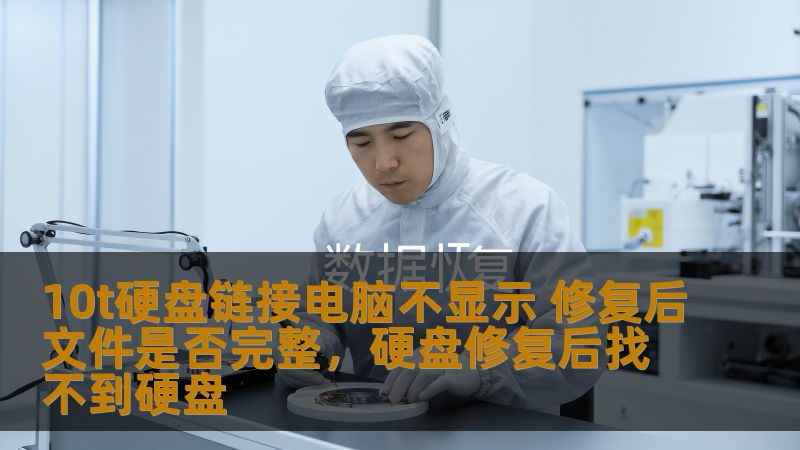 10t硬盘链接电脑不显示 修复后文件是否完整，硬盘修复后找不到硬盘