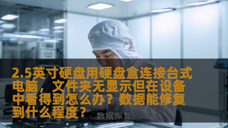2.5英寸硬盘用硬盘盒连接台式电脑,文件夹无显示但在设备中看得到怎么办?数据能修复到什么程度? 2.5英寸硬盘用硬盘盒连接台式电脑,文件夹无显示但在设备中看得到怎么办?数据能修复到什么程度?
