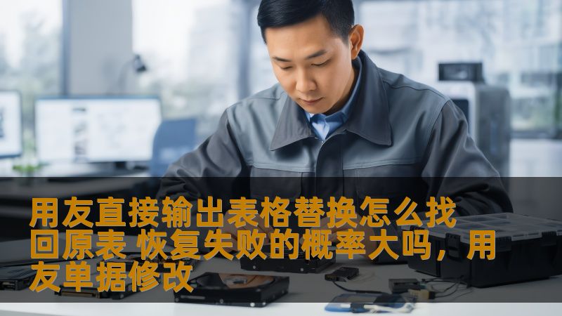 用友直接输出表格替换怎么找回原表 恢复失败的概率大吗，用友单据修改