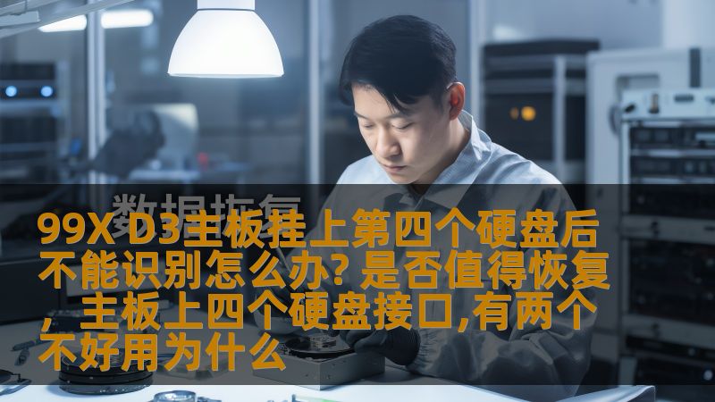 99X D3主板挂上第四个硬盘后不能识别怎么办? 是否值得恢复,主板上四个硬盘接口,有两个不好用为什么 99X D3主板挂上第四个硬盘后不能识别怎么办? 是否值得恢复,主板上四个硬盘接口,有两个不好用为什么