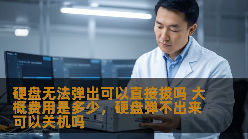 硬盘无法弹出可以直接拔吗 大概费用是多少，硬盘弹不出来可以关机吗