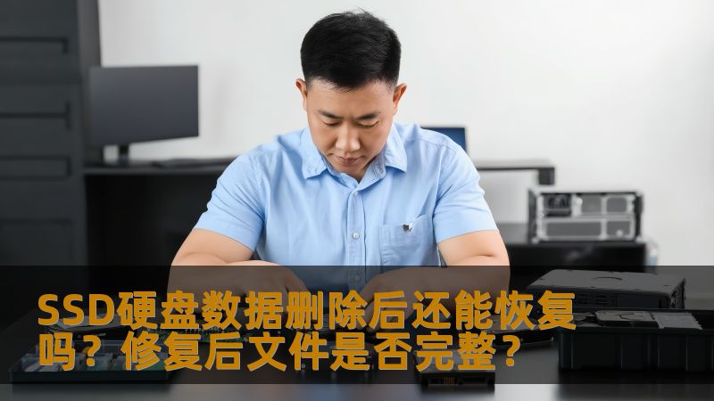 SSD硬盘数据删除后还能恢复吗？修复后文件是否完整？