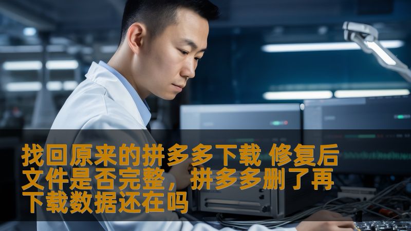 找回原来的拼多多下载 修复后文件是否完整，拼多多删了再下载数据还在吗