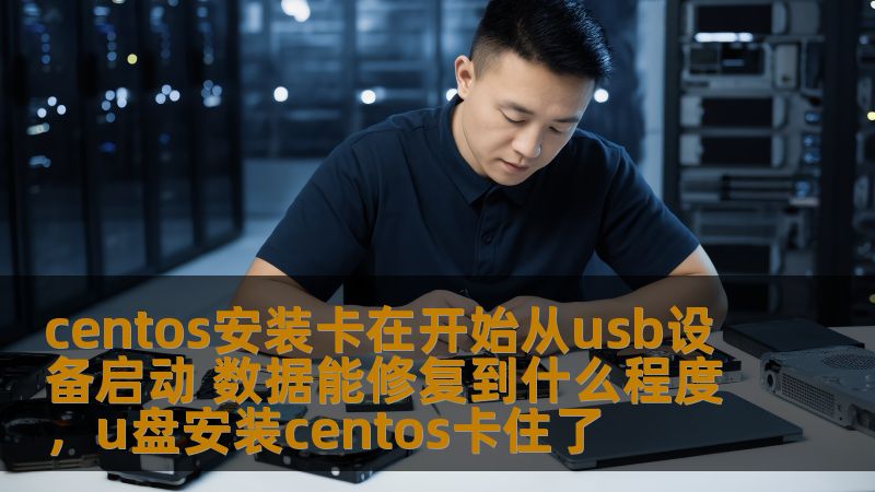 centos安装卡在开始从usb设备启动 数据能修复到什么程度，u盘安装centos卡住了