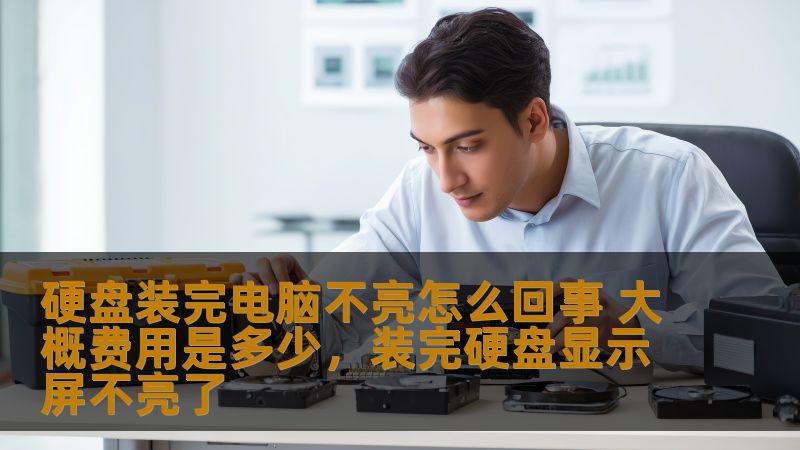硬盘装完电脑不亮怎么回事 大概费用是多少，装完硬盘显示屏不亮了