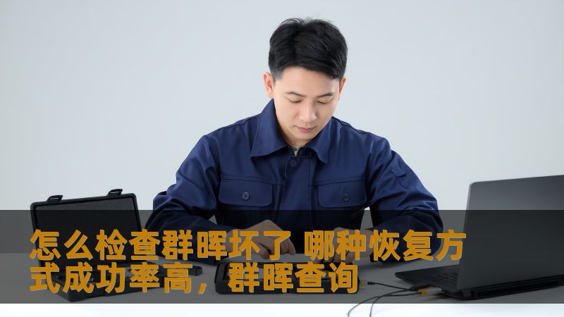 怎么检查群晖坏了 哪种恢复方式成功率高，群晖查询
