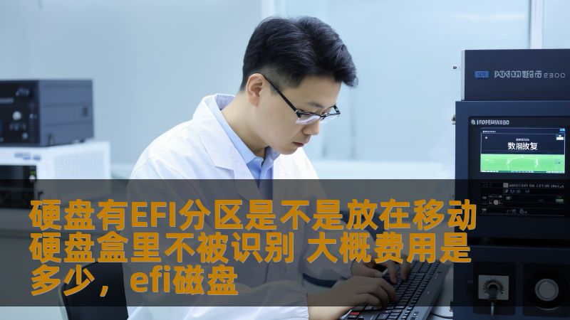 硬盘有EFI分区是不是放在移动硬盘盒里不被识别 大概费用是多少，efi磁盘