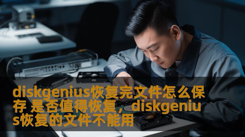 diskgenius恢复完文件怎么保存 是否值得恢复，diskgenius恢复的文件不能用