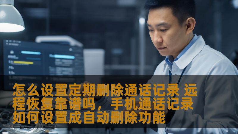 怎么设置定期删除通话记录 远程恢复靠谱吗，手机通话记录如何设置成自动删除功能