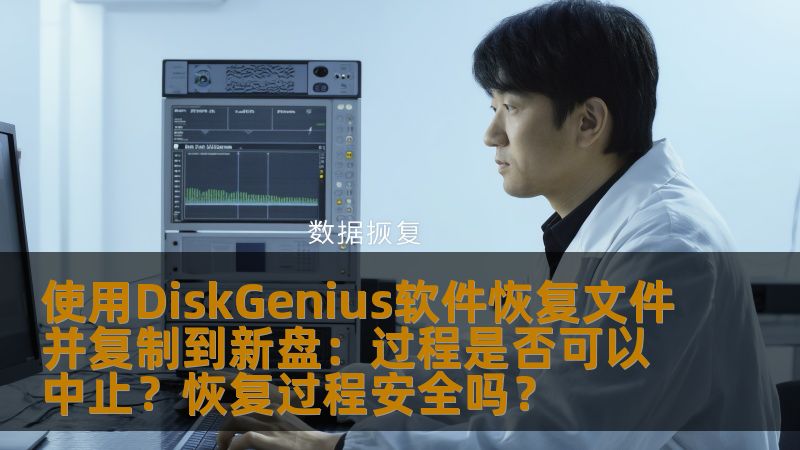 使用DiskGenius软件恢复文件并复制到新盘：过程是否可以中止？恢复过程安全吗？
