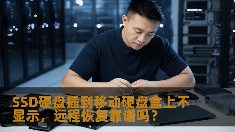 SSD硬盘插到移动硬盘盒上不显示,远程恢复靠谱吗? SSD硬盘插到移动硬盘盒上不显示,远程恢复靠谱吗?