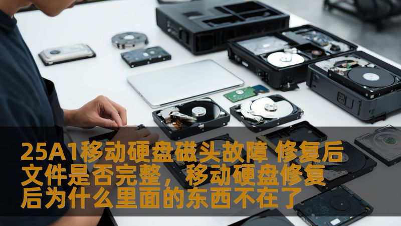 25A1移动硬盘磁头故障 修复后文件是否完整,移动硬盘修复后为什么里面的东西不在了 25A1移动硬盘磁头故障 修复后文件是否完整,移动硬盘修复后为什么里面的东西不在了