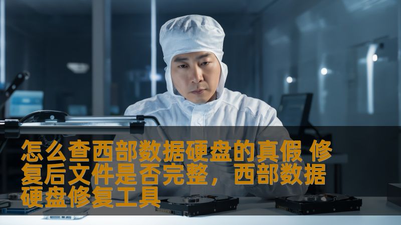 怎么查西部数据硬盘的真假 修复后文件是否完整，西部数据硬盘修复工具