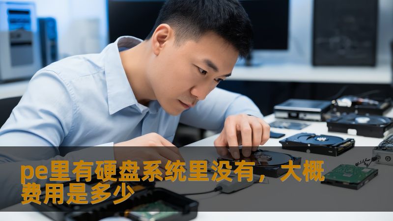 pe里有硬盘系统里没有，大概费用是多少