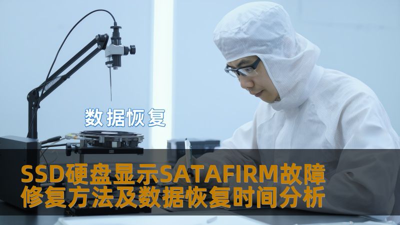SSD硬盘显示SATAFIRM故障修复方法及数据恢复时间分析