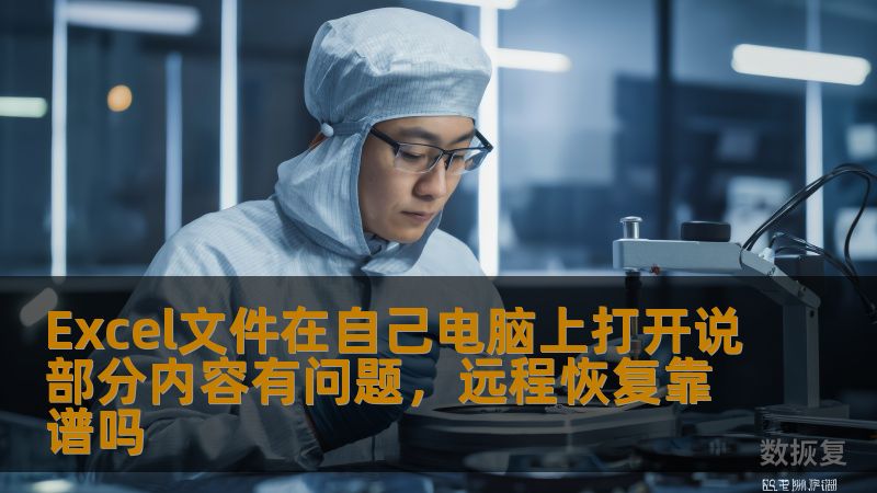 Excel文件在自己电脑上打开说部分内容有问题,远程恢复靠谱吗 Excel文件在自己电脑上打开说部分内容有问题,远程恢复靠谱吗