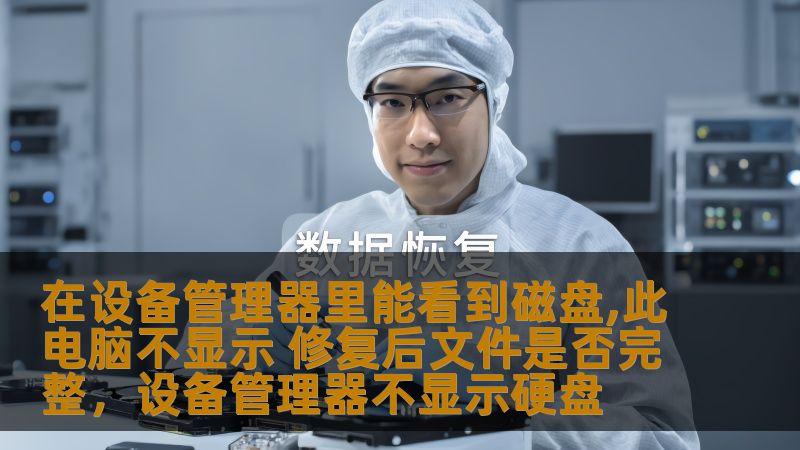 在设备管理器里能看到磁盘,此电脑不显示 修复后文件是否完整，设备管理器不显示硬盘