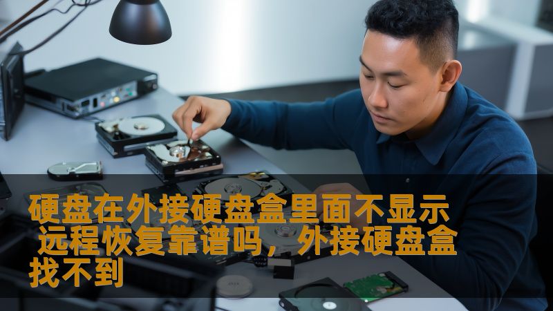 硬盘在外接硬盘盒里面不显示 远程恢复靠谱吗，外接硬盘盒找不到